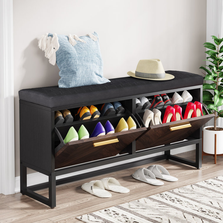 12 pair discount shoe storage bench